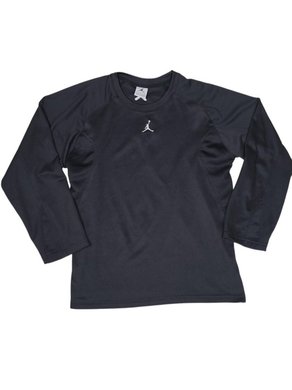 Jordan Brand Men's Large Black Long Sleeve Performance T-Shirt, Jumpman Logo
